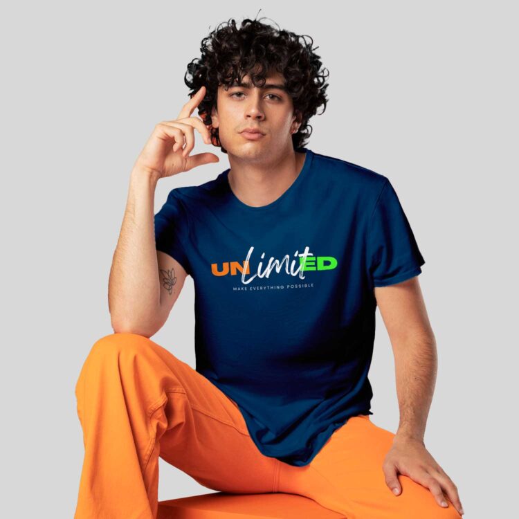 Unlimited Printed Men's Round Neck T-Shirt